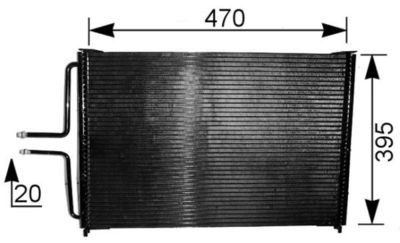 Skraplacz, klimatyzacja MAHLE AC 222 000S