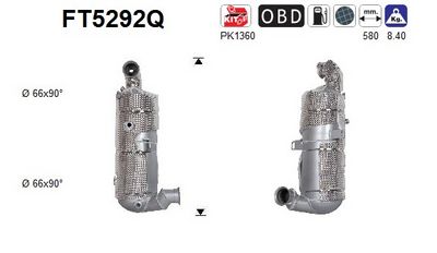 FILTRU FUNINGINE/PARTICULE SIST.DE ESAPAMENT