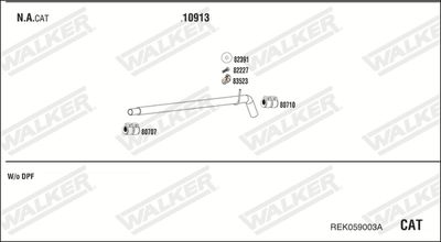 Układ wydechowy WALKER REK059003A