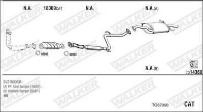 SISTEM DE ESAPAMENT WALKER TO87960