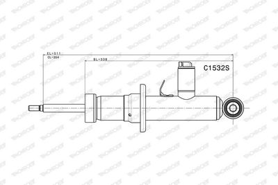 AMORTIZOR MONROE C1532S 1