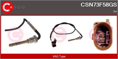 SENZOR TEMPERATURA GAZE EVACUARE CASCO CSN73F58GS