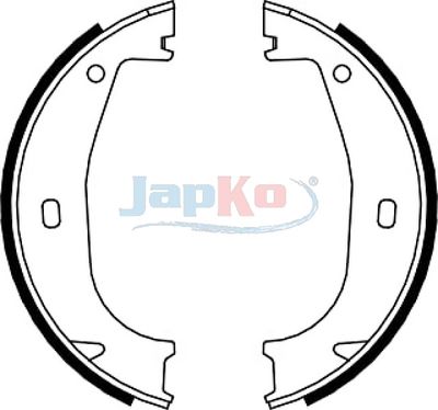 комплект спирачна челюст JAPKO 550103