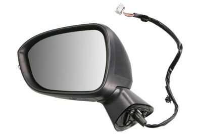 Zijspiegel Links (elektrisch, in reliëf, met verwarming, under-coated, met indicator) past: MITSUBISHI OUTLANDER IV 06.21-