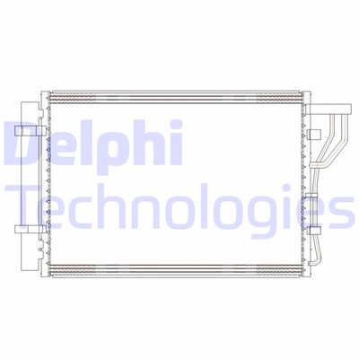 DELPHI CF20302 Радиатор кондиционера  для KIA VENGA (Киа Венга)