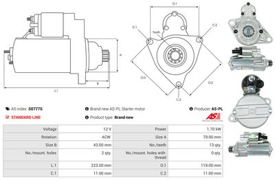 STARTER AS-PL S0777S 4