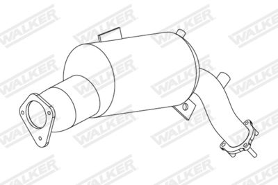 FILTRU FUNINGINE/PARTICULE SIST.DE ESAPAMENT WALKER 73388 1