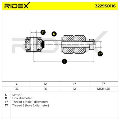 биалета RIDEX 3229S0116