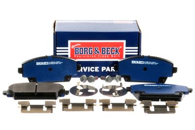 комплект спирачно феродо, дискови спирачки BORG & BECK BBP1811