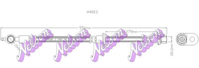Тормозной шланг KAWE H4813 для TOYOTA ECHO