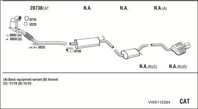SISTEM DE ESAPAMENT WALKER VWK112384