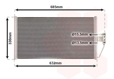 VAN WEZEL Condensor, airconditioning (06005254)