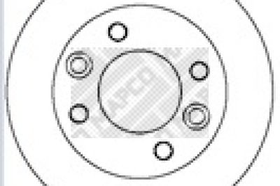 Тормозной диск MAPCO 15282 для KIA CLARUS