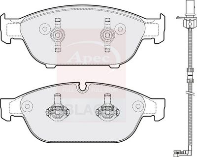 APEC Brake Pad Set, disc brake PAD1810B