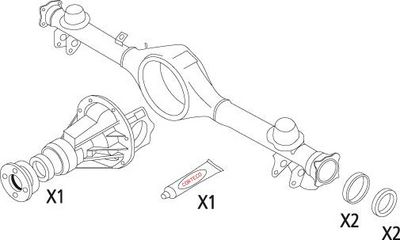 CORTECO Dichtungssatz, Differential