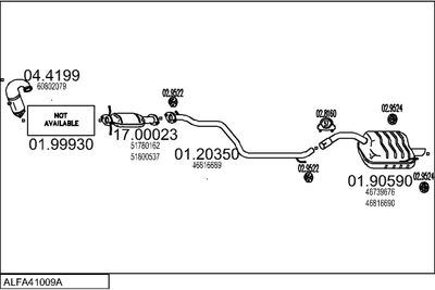 SISTEM DE ESAPAMENT MTS ALFA41009A019781