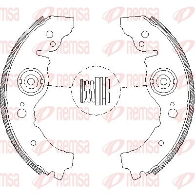 Szczęka hamulcowa REMSA 4032.00
