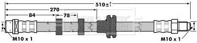 BORG & BECK BBH7075 Тормозной шланг  для LAND ROVER RANGE ROVER III (L322) 3.0 D 4x4