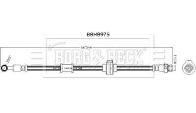 Brake Hose Borg & Beck BBH8975