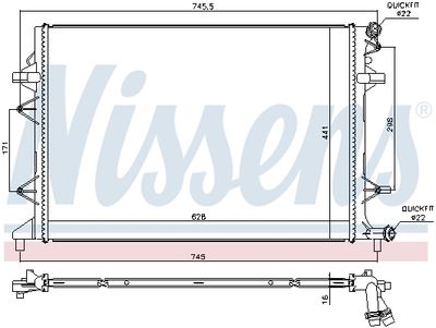 Low Temperature Cooler, charge air cooler 65017