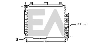 EACLIMA 31R50143 Радиатор охлаждения двигателя 