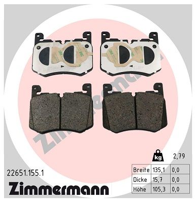 SET PLACUTE FRANA FRANA DISC ZIMMERMANN 226511551
