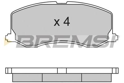 Комплект тормозных колодок, дисковый тормоз BREMSI BP2596 для SUZUKI SWIFT