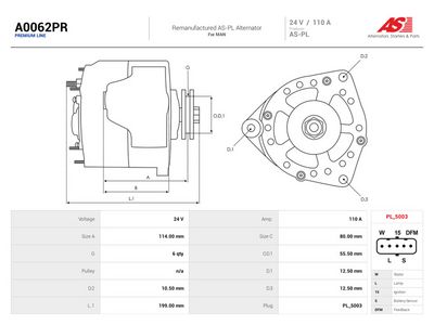 generátor AS-PL A0062PR