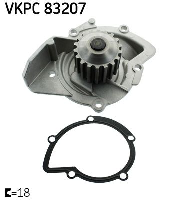 Water Pump, engine cooling VKPC 83207