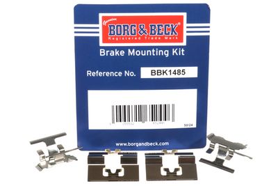 комплект принадлежности, дискови накладки BORG & BECK BBK1485