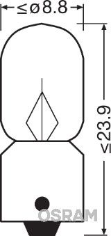 GLüHLAMPE INNENRAUMLEUCHTE ams-OSRAM 3796 2