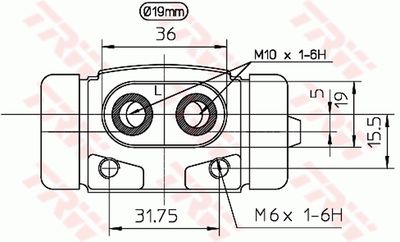 RADBREMSZYLINDER TRW BWD184 1