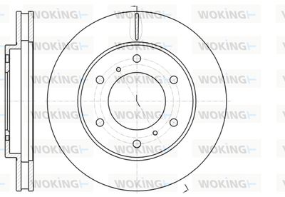 WOKING D61118.10 Тормозные диски  для MITSUBISHI L200 (Митсубиши Л200)