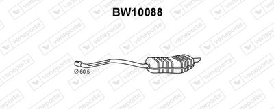 VENEPORTE BW10088 Глушитель выхлопных газов  для BMW 5 (E34) 520 i 24V