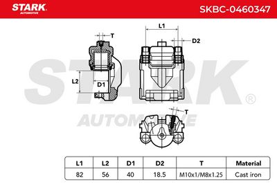 спирачен апарат STARK SKBC-0460347