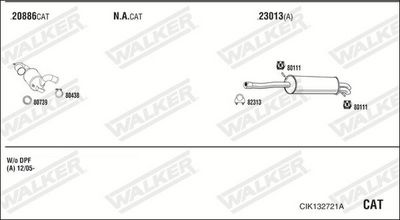 ABGASANLAGE WALKER CIK132721A