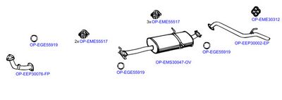 Изпускателна система OPTIMAL OP-EXSMD105