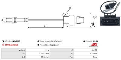 SENZOR NOX INJECTIE ADITIV AS-PL NOX9565 2
