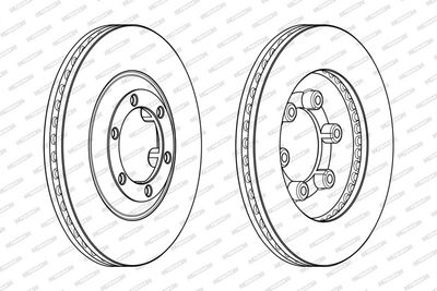 BREMSSCHEIBE FERODO DDF1947C 1
