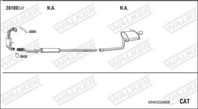 Изпускателна система WALKER MNK058868