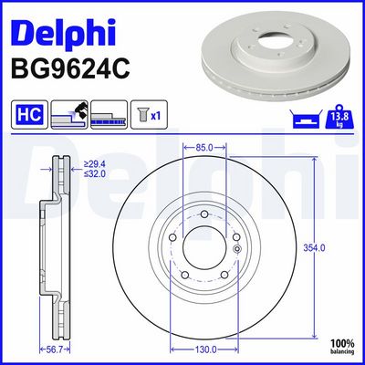 спирачен диск DELPHI