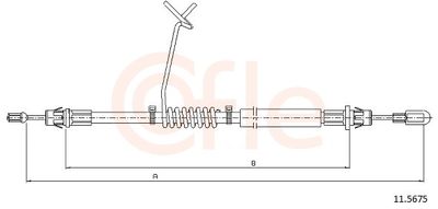 Cable Pull, parking brake 11.5675