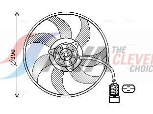 VENTILATOR RADIATOR AVA Clever Choice OL7671