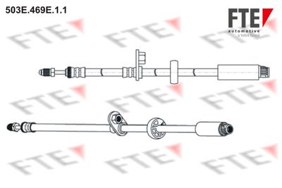 FTE 9240723 Тормозной шланг  для PEUGEOT 208 (Пежо 208)