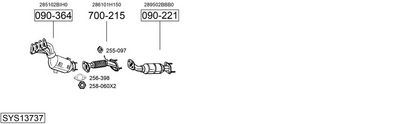 Изпускателна система BOSAL SYS13737
