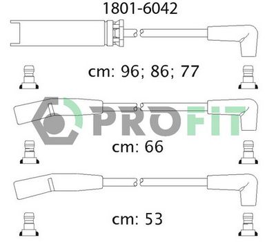 Комплект проводов зажигания PROFIT 1801-6042 для DAEWOO ESPERO