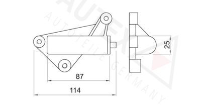 AMORTIZOR VIBRATII CUREA DISTRIBUTIE AUTEX 631287 1
