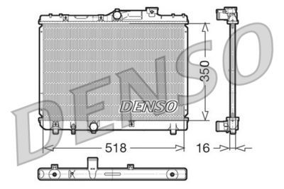 RADIATOR RACIRE MOTOR DENSO DRM50029