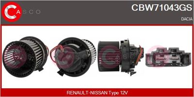 vnitřní ventilátor CASCO CBW71043GS