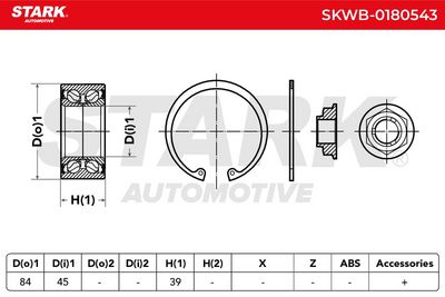комплект колесен лагер STARK SKWB-0180543